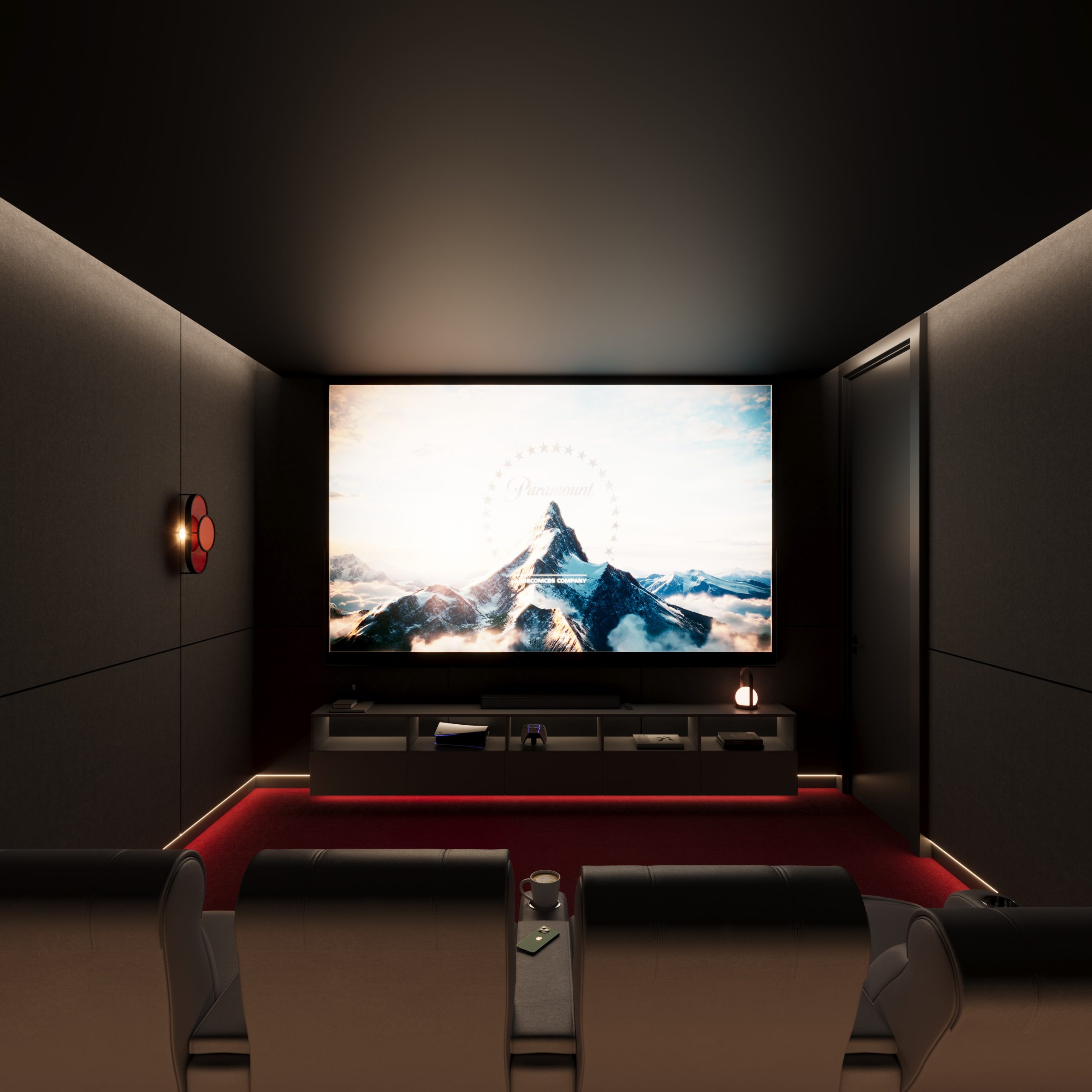 çavuşbaşı villa sinema odası final render